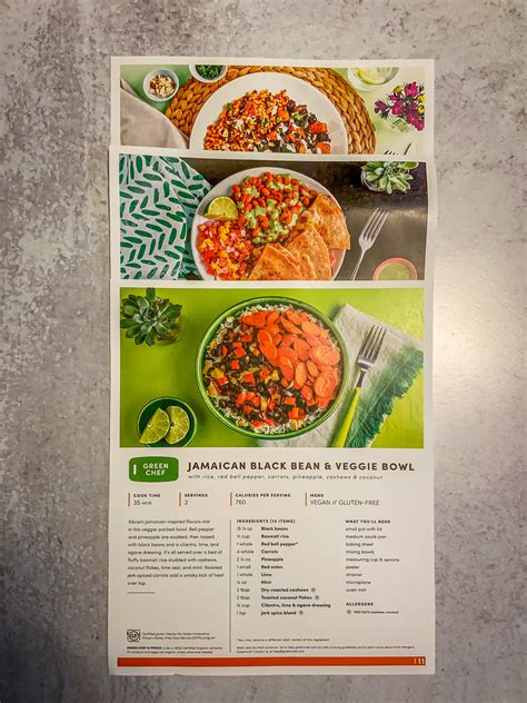 green chef recipe cards|Select Plan .